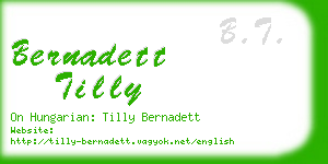 bernadett tilly business card